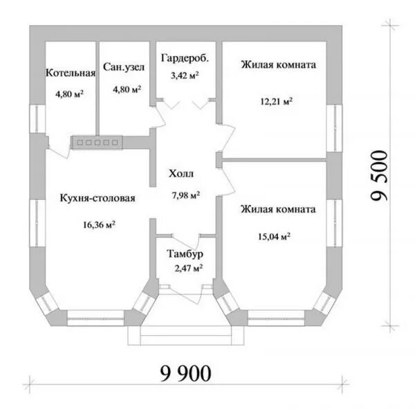 Проекты домов в дагестане одноэтажный с чертежами Бригада рабочих Эскизный проект небольшого загородного дома A-025