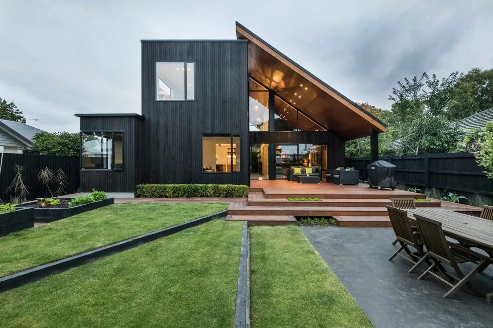 Проекты домов в стиле лофт Contemporary Exterior - Современный - Фасад дома - Крайстчерч Houzz Россия