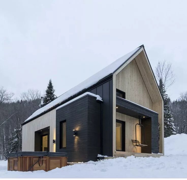 Проекты домов зимний вариант black Matte Scandinavian architecture, Architecture house, Architecture