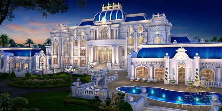 Проекты дворцов фото Pin di mansion Rumah dengan kolam renang, Kemewahan, Rumah megah