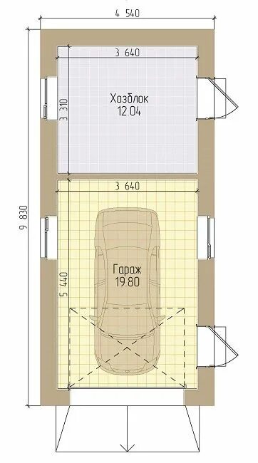 Проекты гаража с хозблоком фото Проекты гаража с хозблоком: чертежи и эскизы с размерами, варианты конструкций и