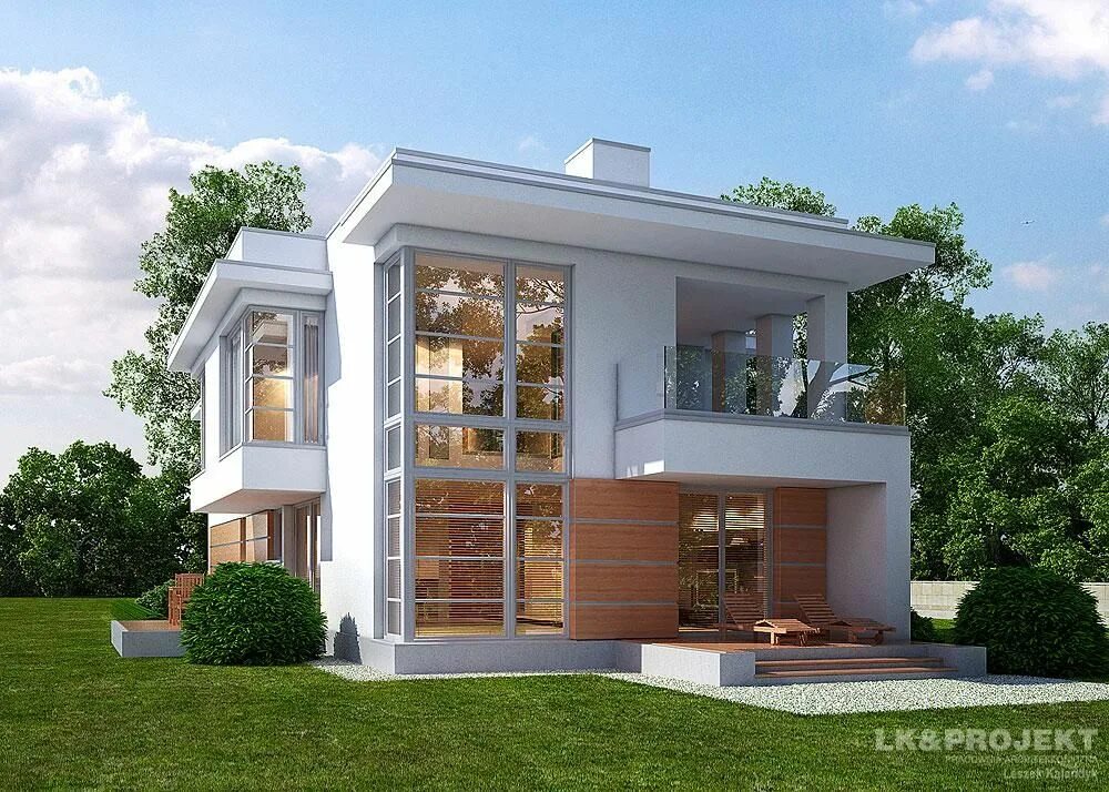 Проекты коттеджей бесплатно фото Picture of Innovative Two Story House with Interior Concepts Small house exterio