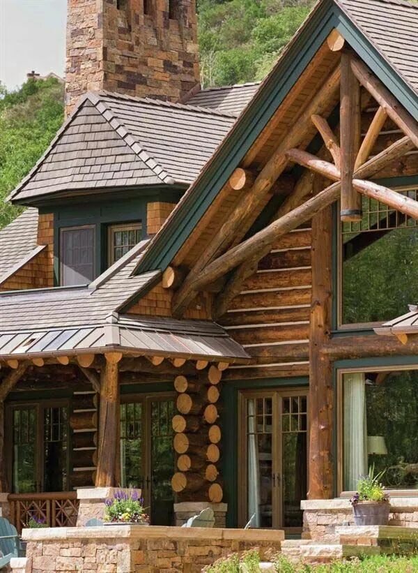 Проекты крыш деревянных домов фото Highly inviting timber frame house in the beautiful Rocky Mountains Log homes, C