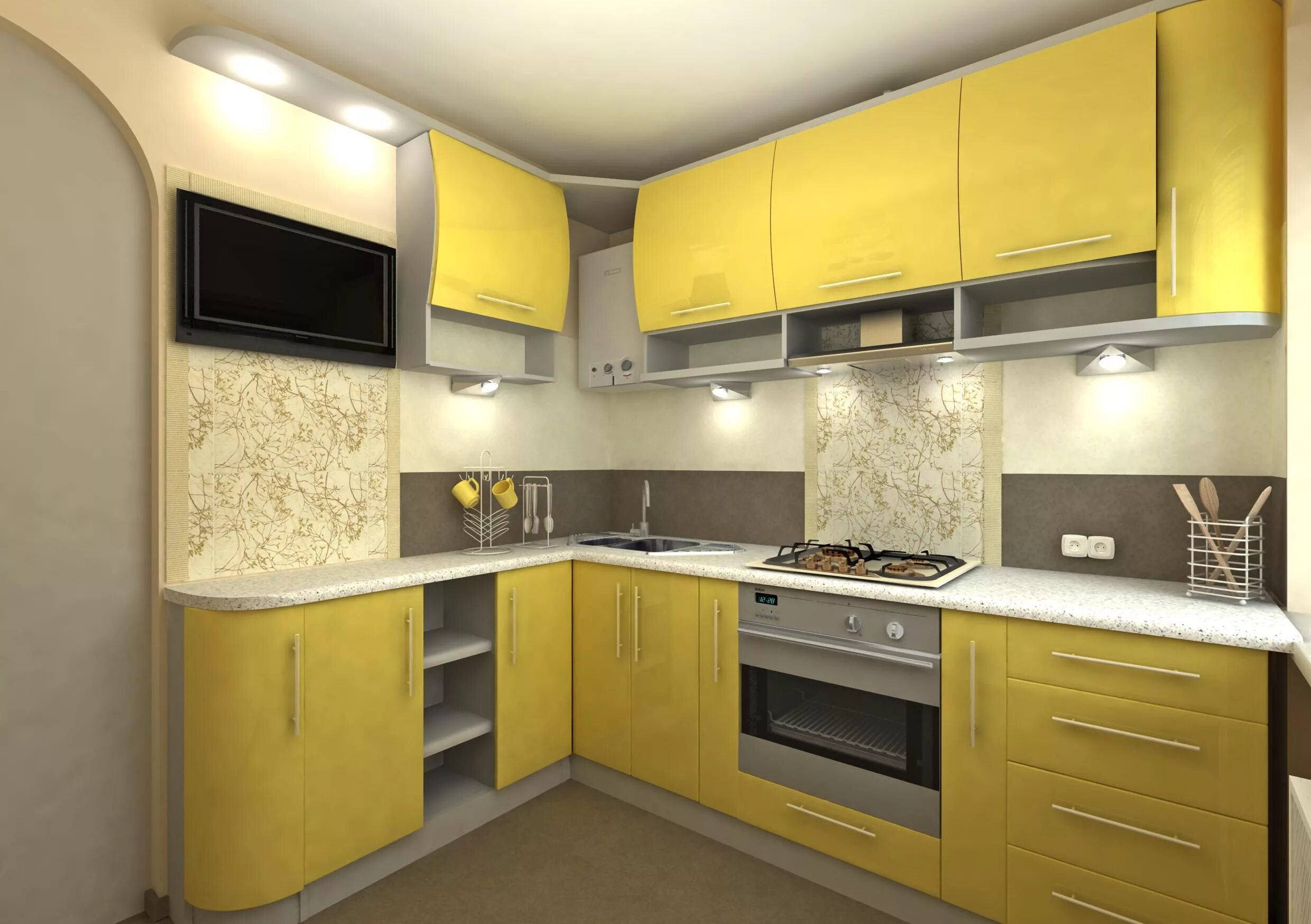 Corner kitchen is a great option for any room Check more at https://hdinterior.i