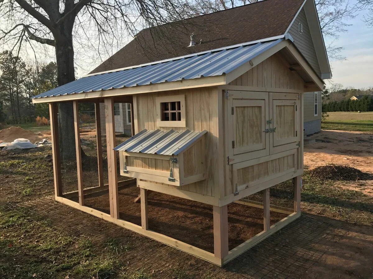 Проекты курятника фото Carolina Coop - Diy chicken coop plans, Portable chicken coop, Building a chicke