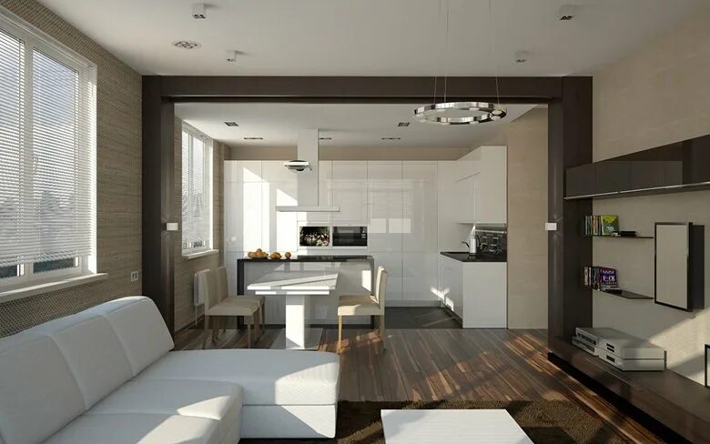 Проекты квартир с интерьером 60 кв м Modern interior for the modern man Maria Gubina