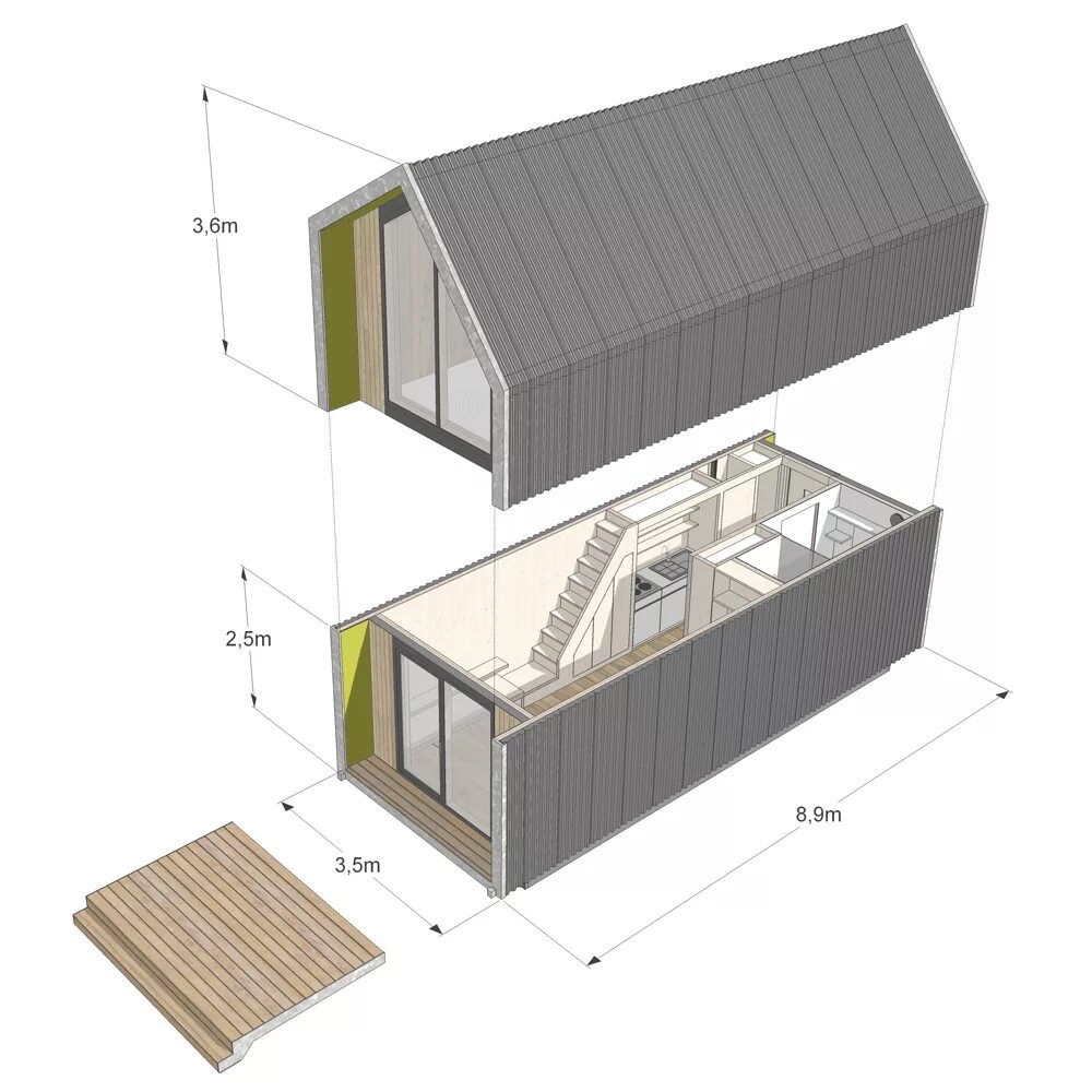 Проекты модульных домов чертежи и фото Heijmans One Zeeburgereiland Amsterdam Prefabricated houses, Tiny house cabin, T