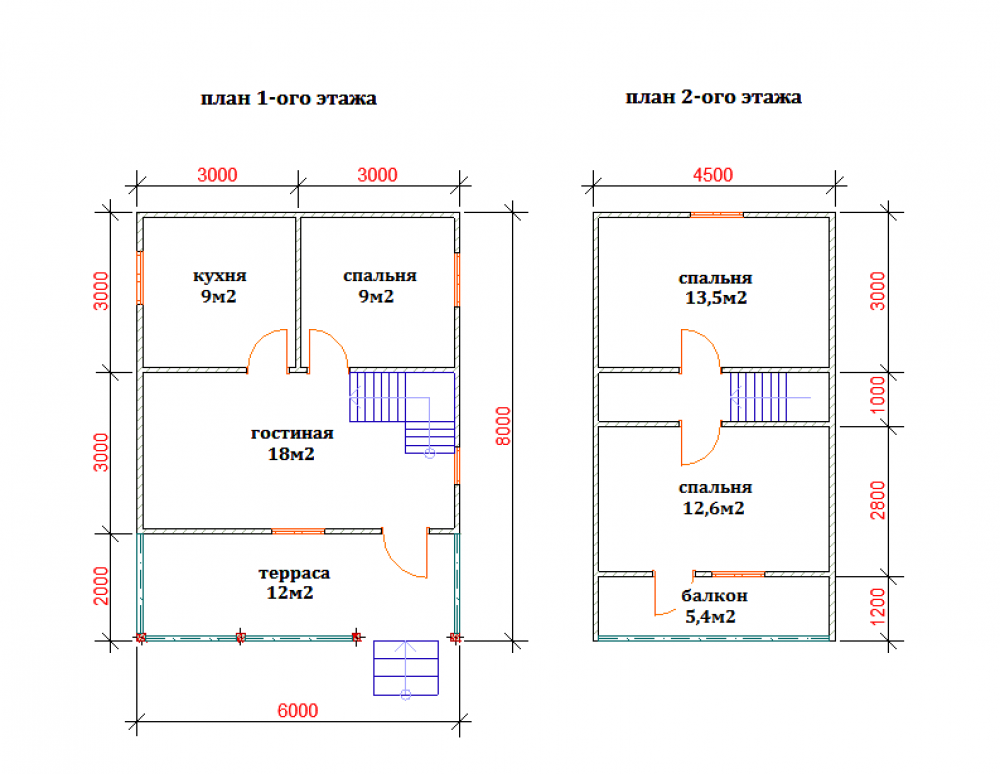Проекты планировка домов 6х8 Проекты каркасных домов 6 на 9: планировка домов с "антресолями" и террасой, зим