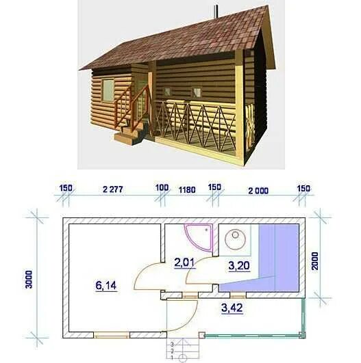 Проекты планировки бани 3 6 Баня 6х3 фото - DelaDom.ru