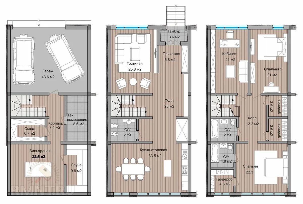 Проекты планировки этажей в доме Проекты таунхаусов фото - DelaDom.ru