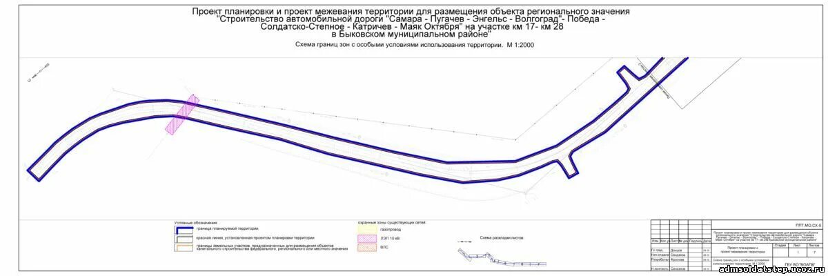 Проекты планировки территорий дорога Солдатско-степное сельское поселение - Картография (продолжение)