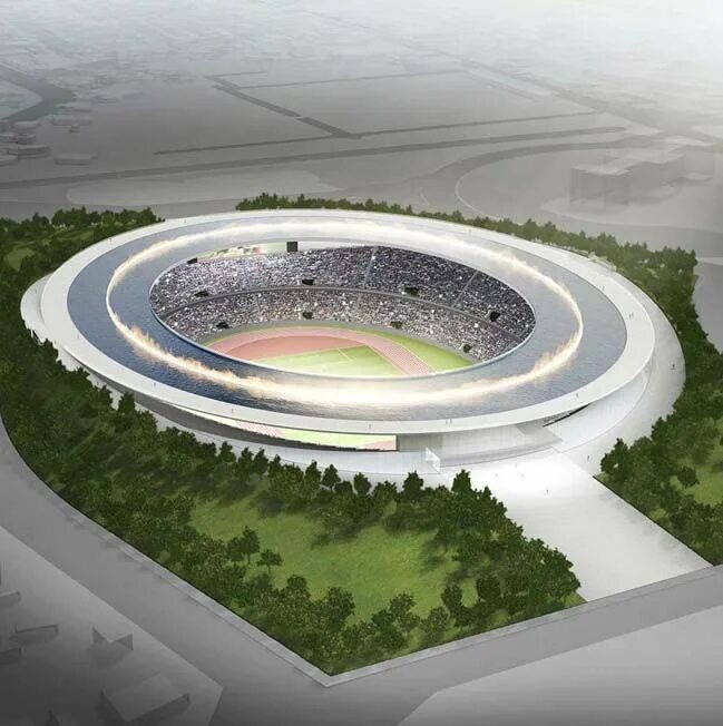 Проекты стадионов фото The Olympic Stadium envisioned by Tokujin Yoshioka Stadium architecture, Stadium