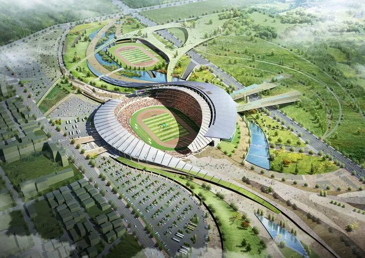 Проекты стадионов фото Stadium design, Stadium architecture, Architecture design