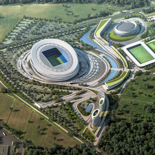 Проекты стадионов фото BREST FOOTBALL STADIUM - VARABYEU PARTNERS Stadium architecture, Stadium design,