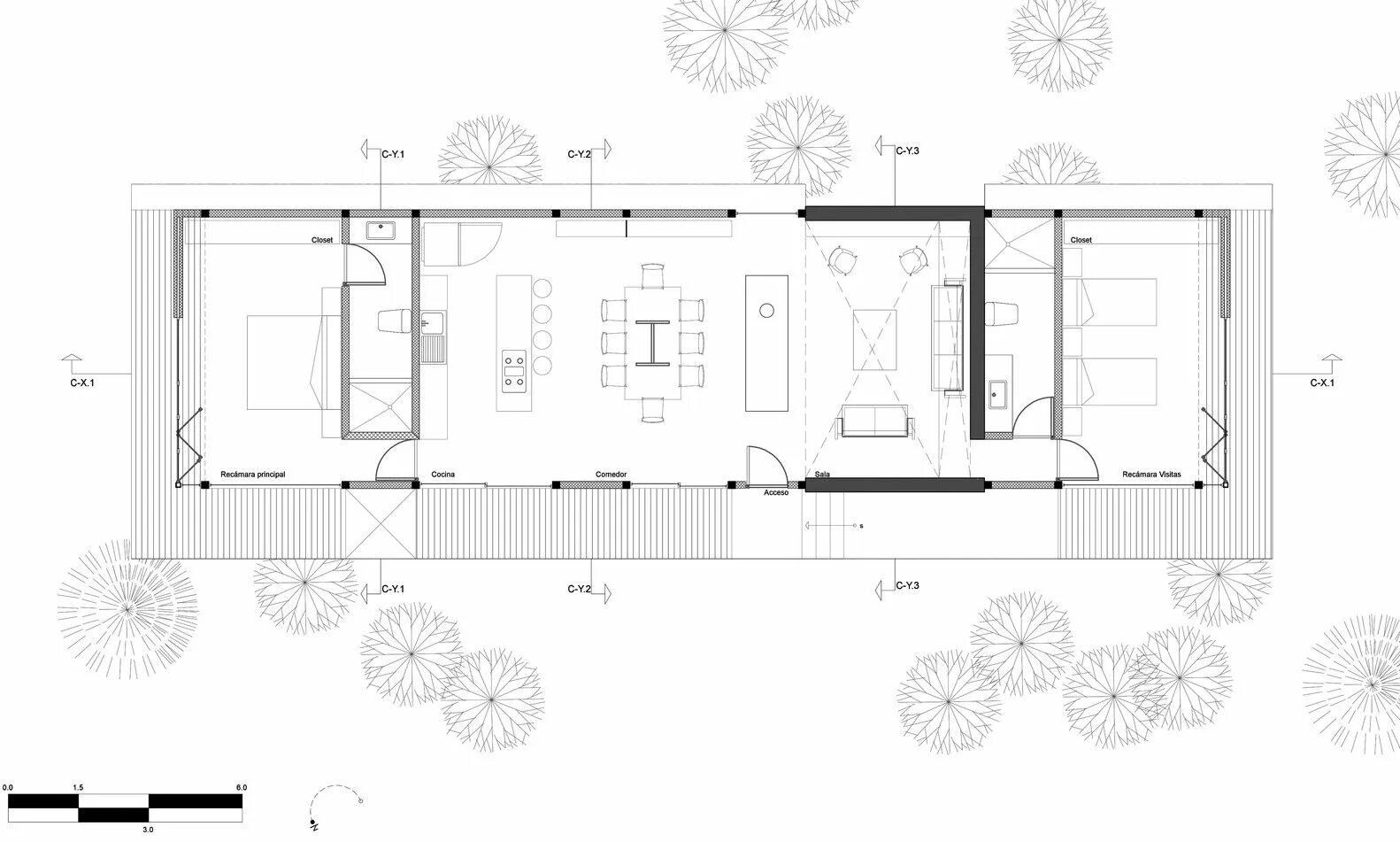 Проекты тини хаус домов с чертежами Gallery of Luzia House / saavedra arquitectos - 22 House layout plans, Small hou