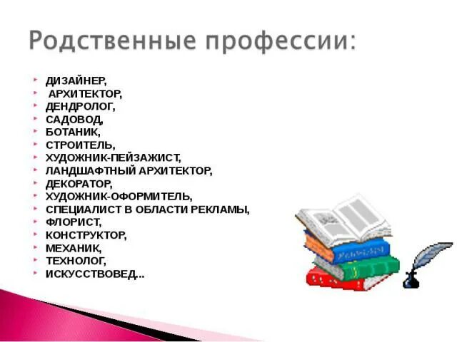 Профессии связанные с дизайном проект Презентация на тему "Дизайнер природного ландшафта" скачать бесплатно