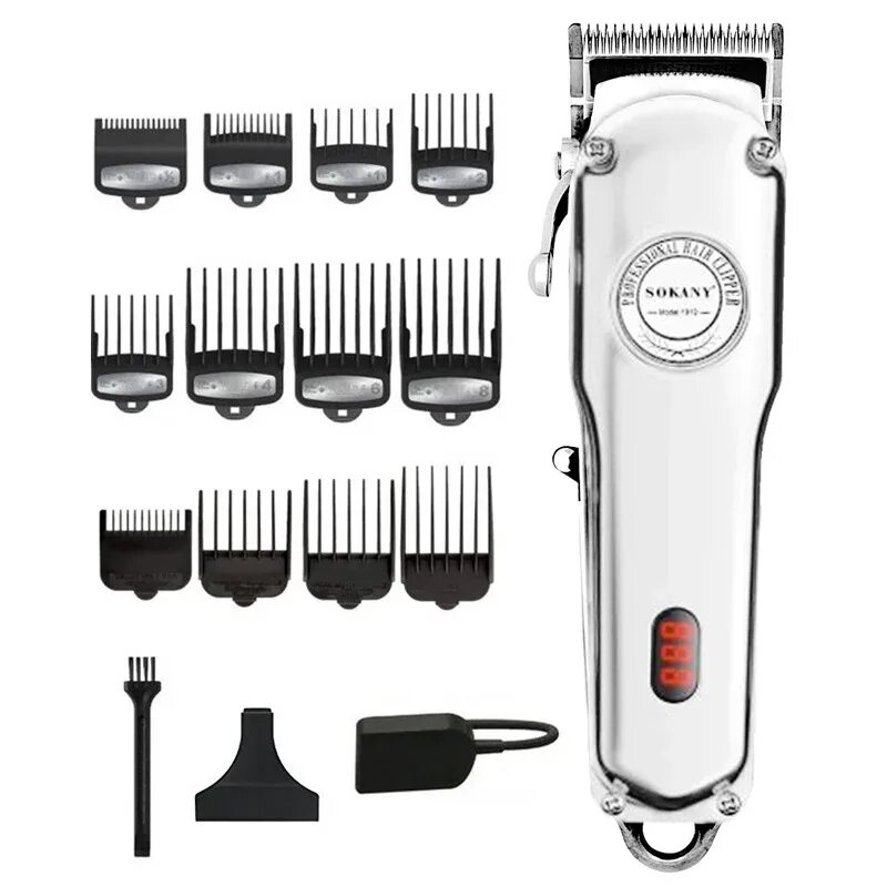 Профессиональная машинка для стрижки волос мужская All-metal professional hair clipper men hair trimmer electric hair cutting machi