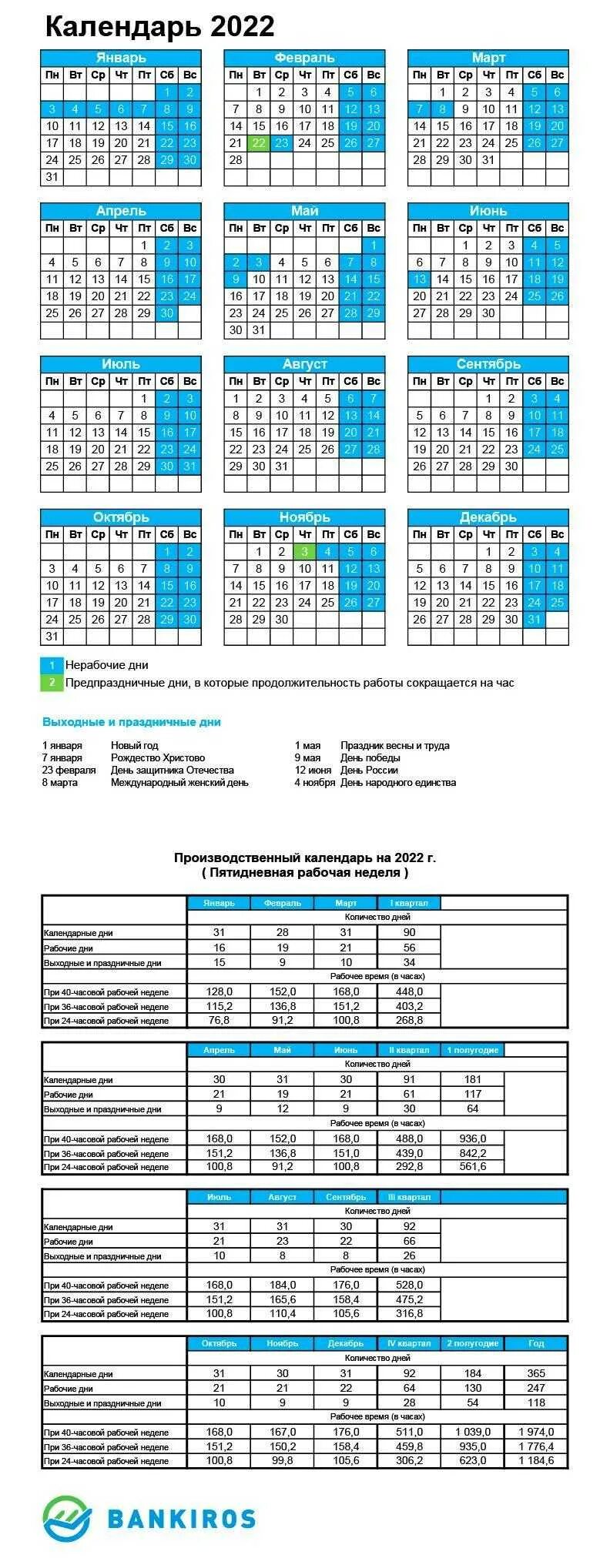 Календарь 2024 с выходными и праздниками башкортостан