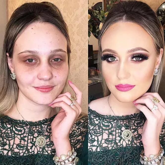 Профессиональный макияж фото до и после 40+ Incredible Before And After Makeup Transformations Amazing makeup transforma