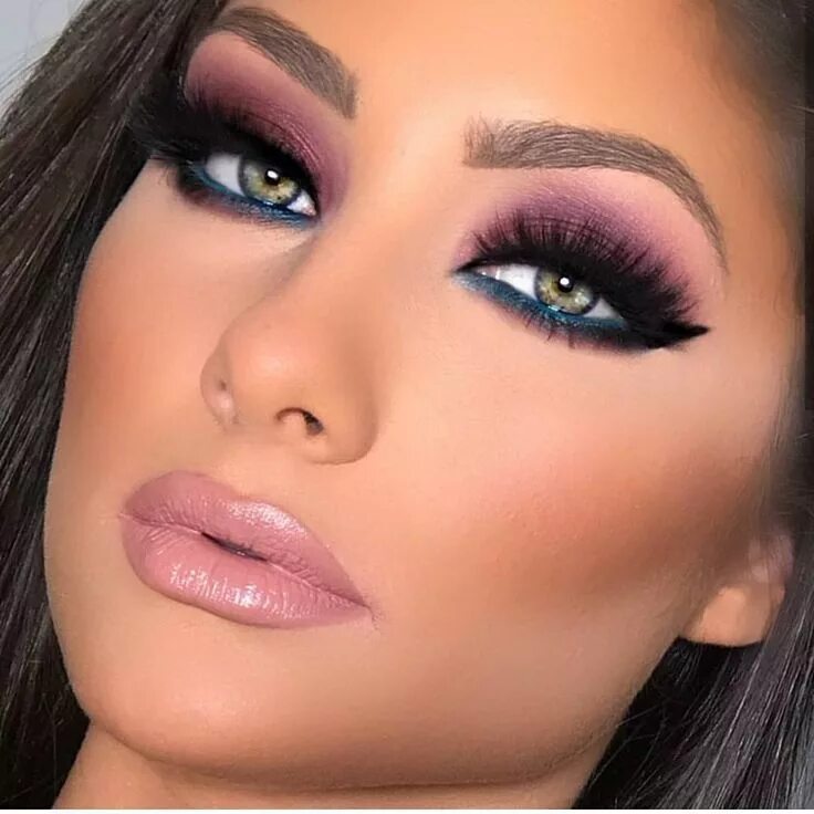 Профессиональный макияж глаз Purple makeup look Purple makeup, Smokey eye makeup, Blue eye makeup