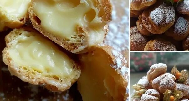 Профитроли с заварным кремом фото Profitrols with custard For the test: 300 g of flour. butter100 gr. eggs.. 2022 