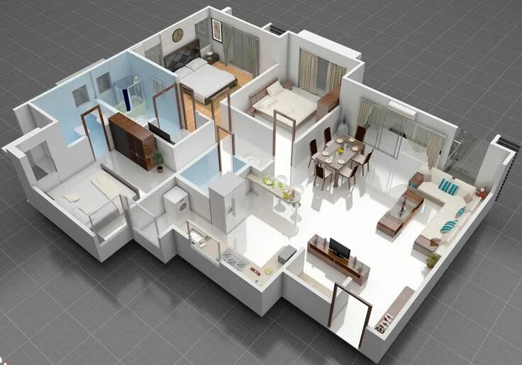 Программа 3d планировки дома https://www.google.ru/blank.html Building plans house, Small house plans, House 