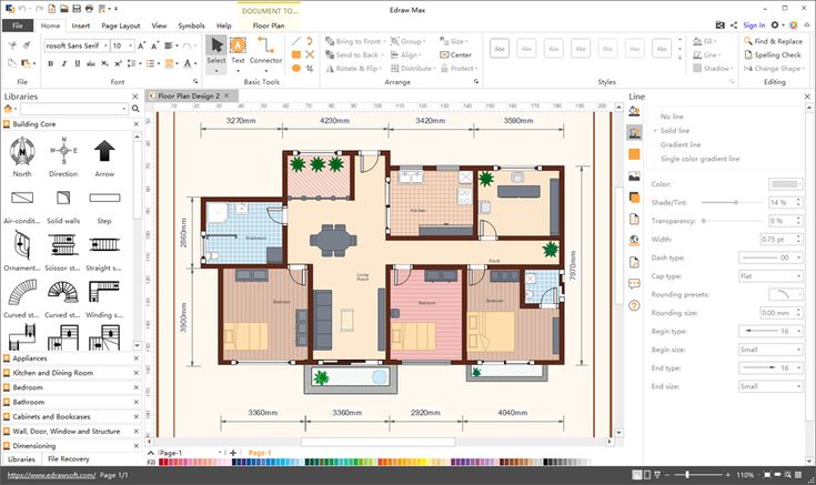 Программа чертежа дома онлайн Floor Plan Maker - Make Floor Plans Simply Free floor plans, Library floor plan,