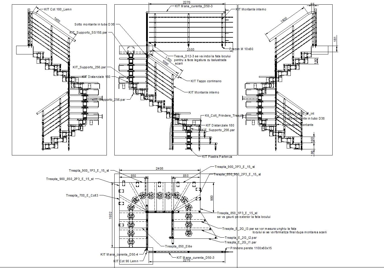 Программа чертежей лестниц Details metallic staircase 2d (dwgAutocad drawing (up to 5 VIP days)) Staircase,