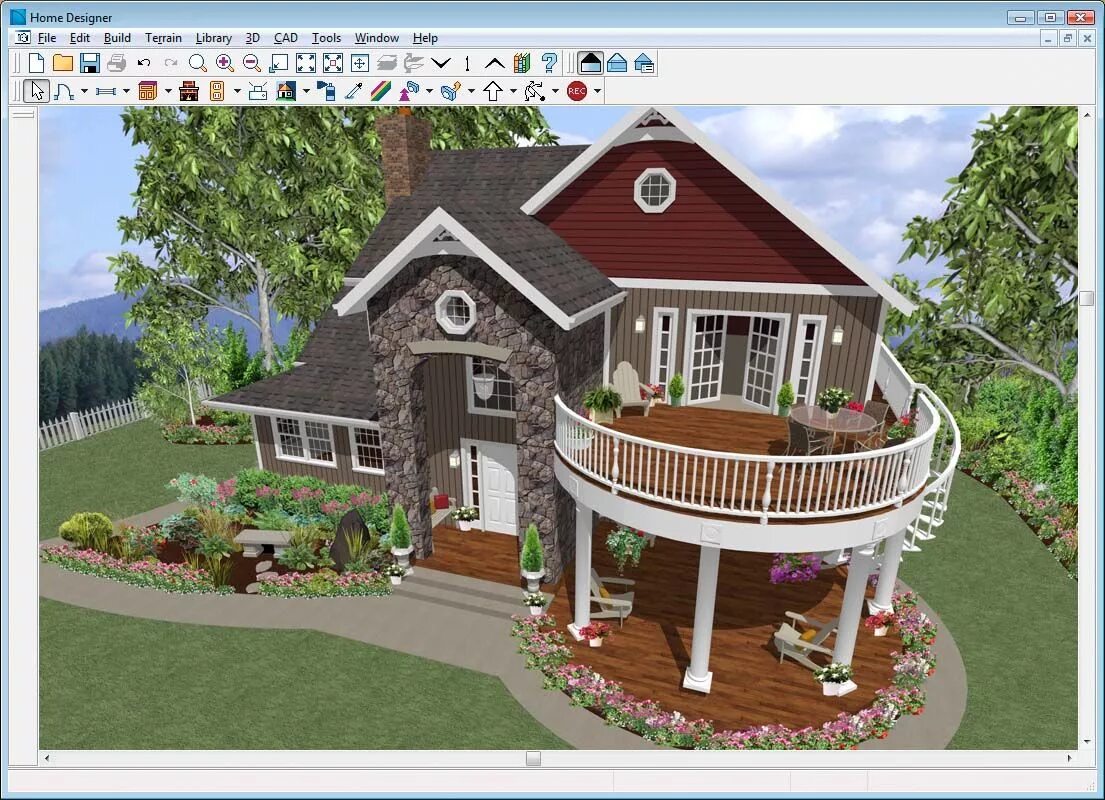 Программа дизайна частного дома great deck off the master suite Free house design, Home design software free, Ho