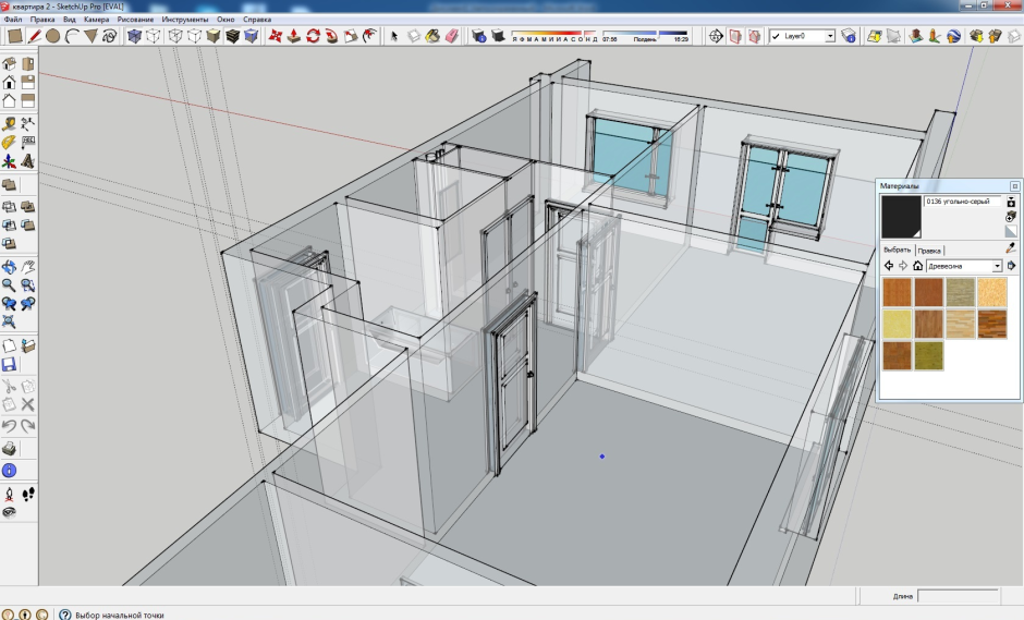 Программа для дизайн проекта квартиры Sketchup Interior Design - 69 photo