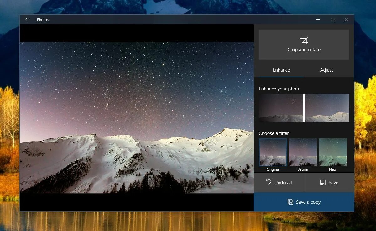 Программа для фото вин 10 How To Enhance Images In The Photos App In Windows 10