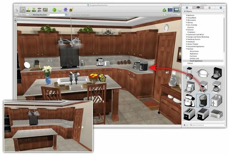 Программа для интерьера кухни #kitchendesignsoftwarefree in 2019 Interior design software, Home design softwar