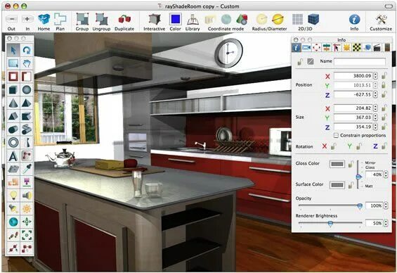 Программа для интерьера кухни Finding The Best Kitchen Design Software Kitchen design software, Free kitchen d