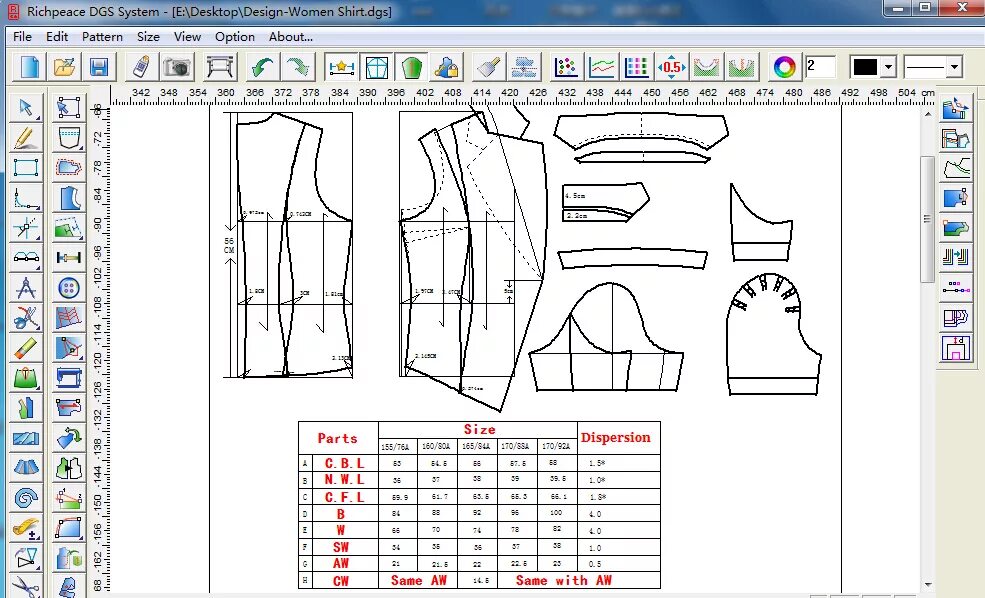 Программа для конструирования выкроек игрушек Richpeace CAD V9 Trial Version Free_Garment CAD_CAD Software_TIANJIN RICHPEACE A