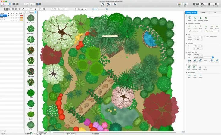 Программа для ландшафтного дизайна участка Landscape and Garden Solution for Apple macOS