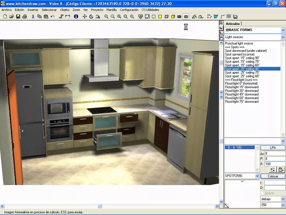 Программа для планировки кухни 3d на русском Luces - KitchenDraw - YouTube