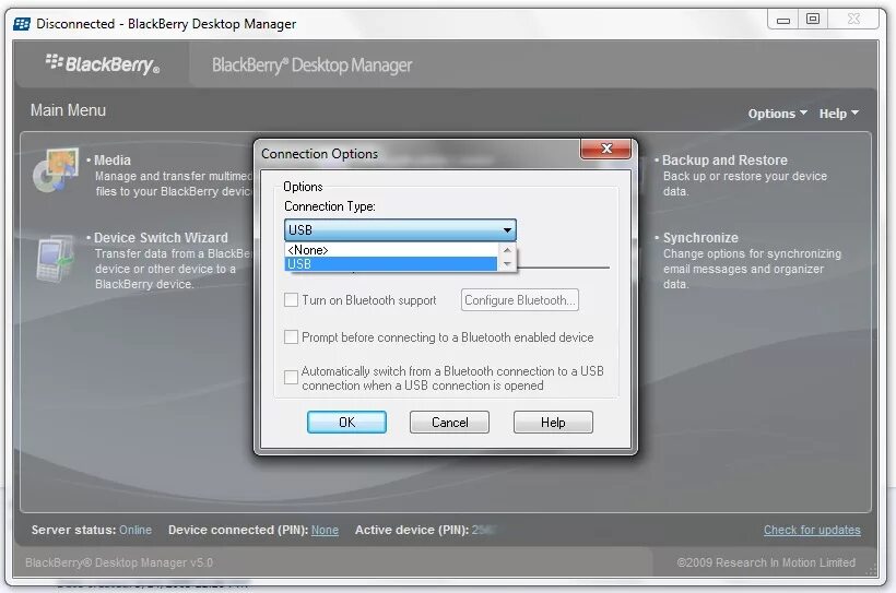 Программа для подключения bluetooth устройств Setup Bluetooth Connection on BlackBerry Desktop Manager - Turn on Bluetooth Sup