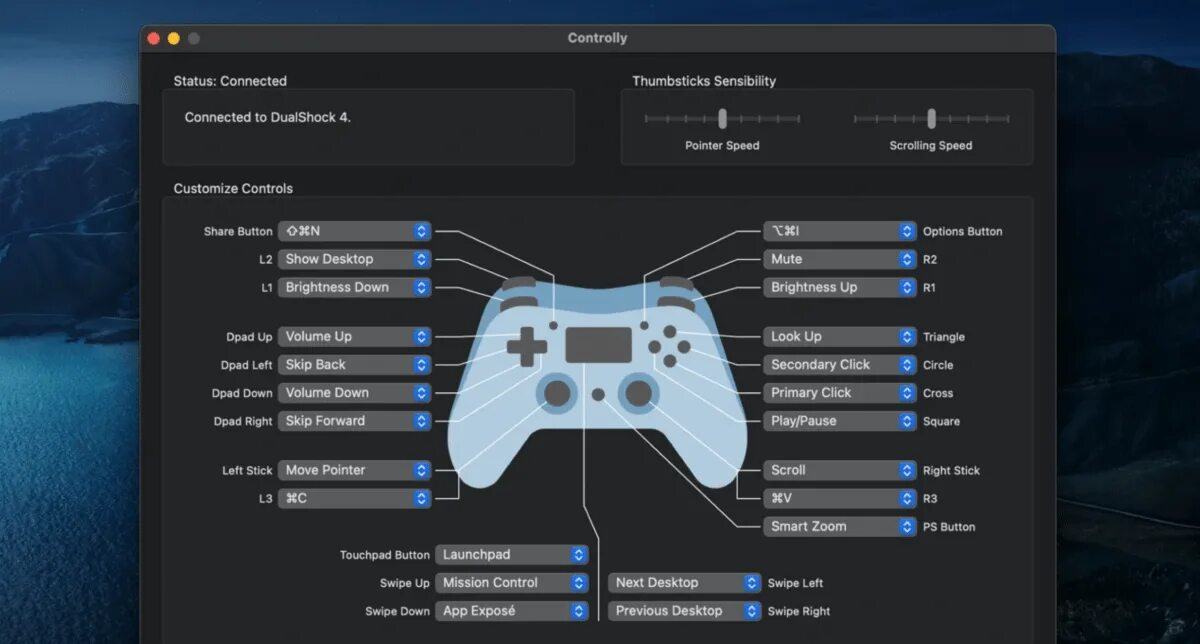 Программа для подключения джойстика к компьютеру Controlly: Mac-Steuerung per Gamecontroller heise online