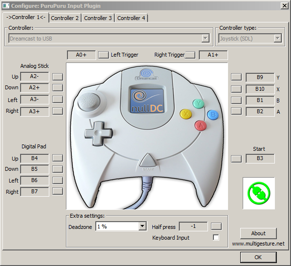 Программа для подключения джойстика к компьютеру Dreamcast controller to USB adapter