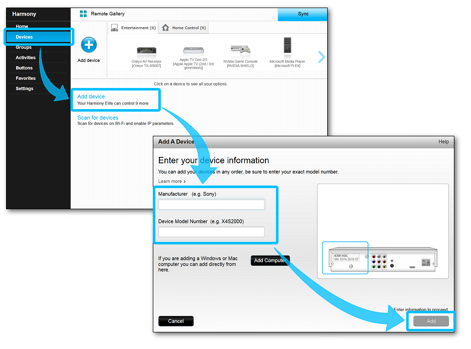 Программа для подключения устройства Harmony and Hue HDMI Sync Box