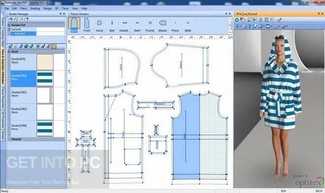 Программа для построения выкройки одежды скачать бесплатно Optitex 15.0.198.0 + Extra Pack Direct Link Download Pembuatan pola, Desainer, P