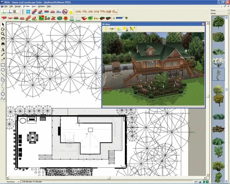 Программа для проектирования ландшафтного дизайна Landscape architect Landscape design software, 3d home architect, Design suites