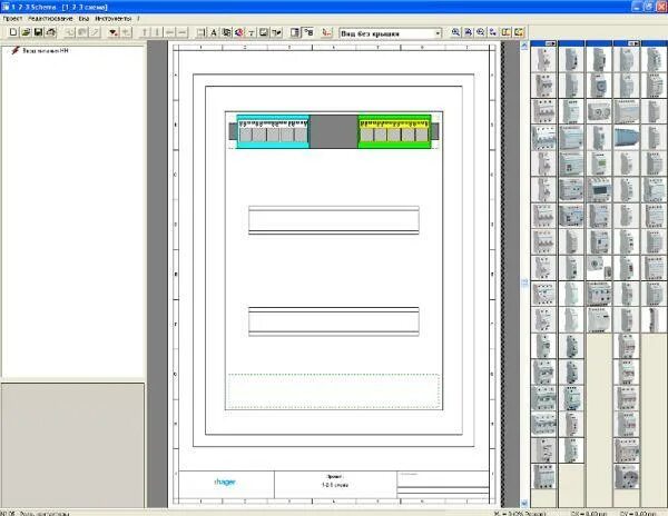 Программа для рисования схем электрических щитов Сборка электрощита - программа 123 schema