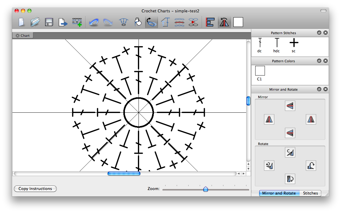 Программа для рисования схем вязания крючком Create Stunning Crochet Charts with Crochet Charts Software