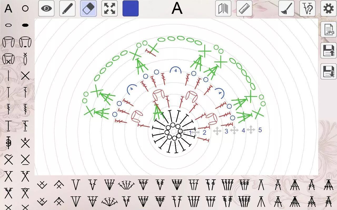 Программа для рисования схем вязания крючком Baixe Конструктор схем вязания крючком демо no PC Oficial GameLoop