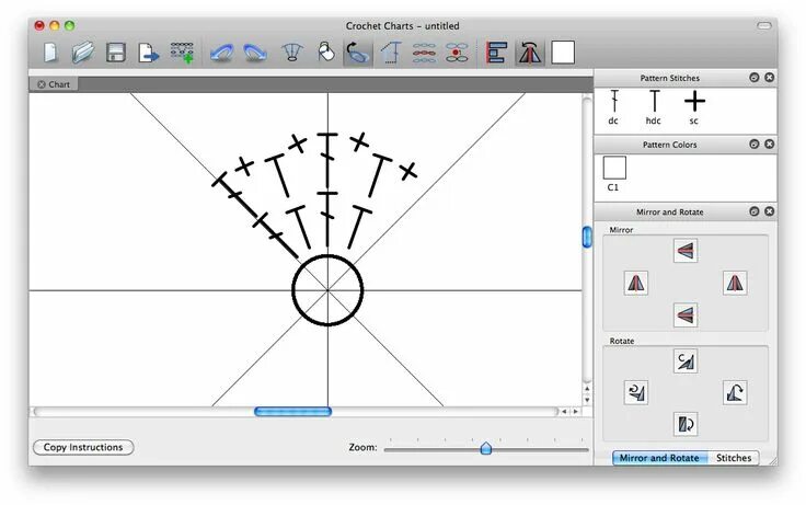 Программа для рисования схем вязания крючком Screenshots Stitch Works Software Crochet diagram, Crochet symbols, Crochet tuto