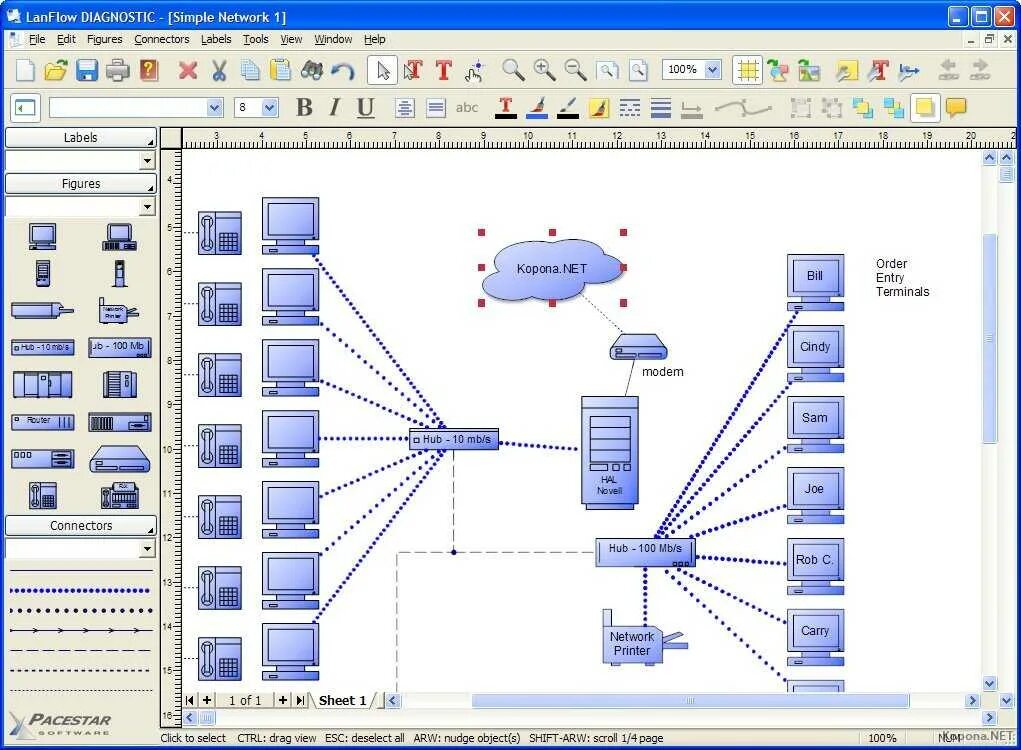 Программа для рисования схемы локальной сети Программы проектирования сети