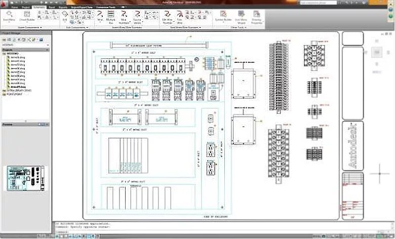 Программа для рисования схемы щита AutoCAD Electrical 2012