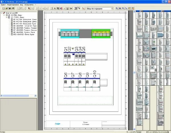 Программа для схем электрических щитов Сборка электрощита - программа 123 schema