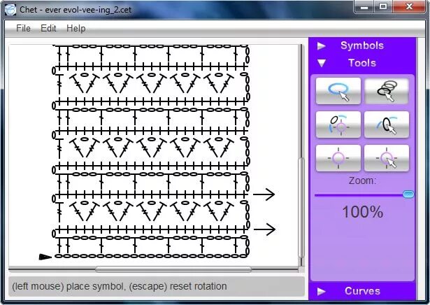 Программа для создания схем вязания крючком Chet is a fully featured application that facilitates the creation and distribut